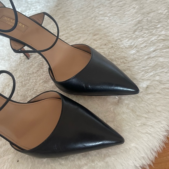 Aquazzura Minute Pump 105 Black Heels - Picture 3 of 9